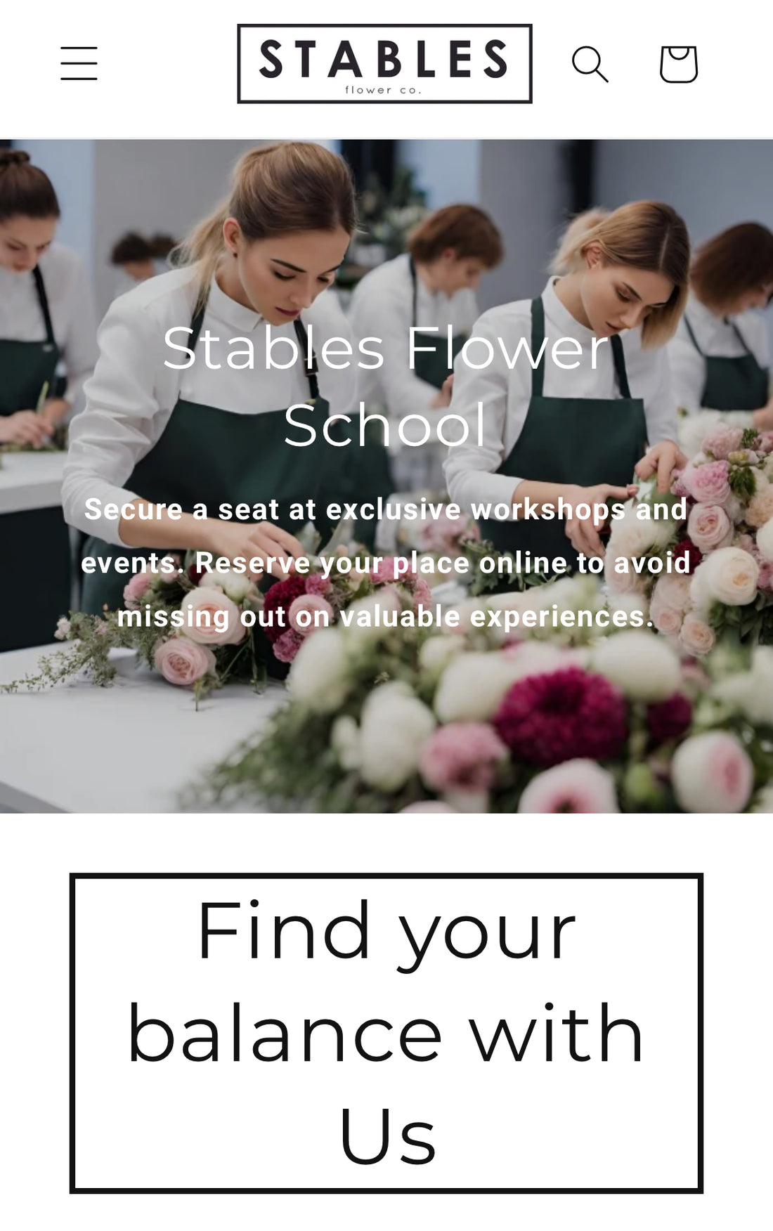 students at floristry training working with fresh flowers