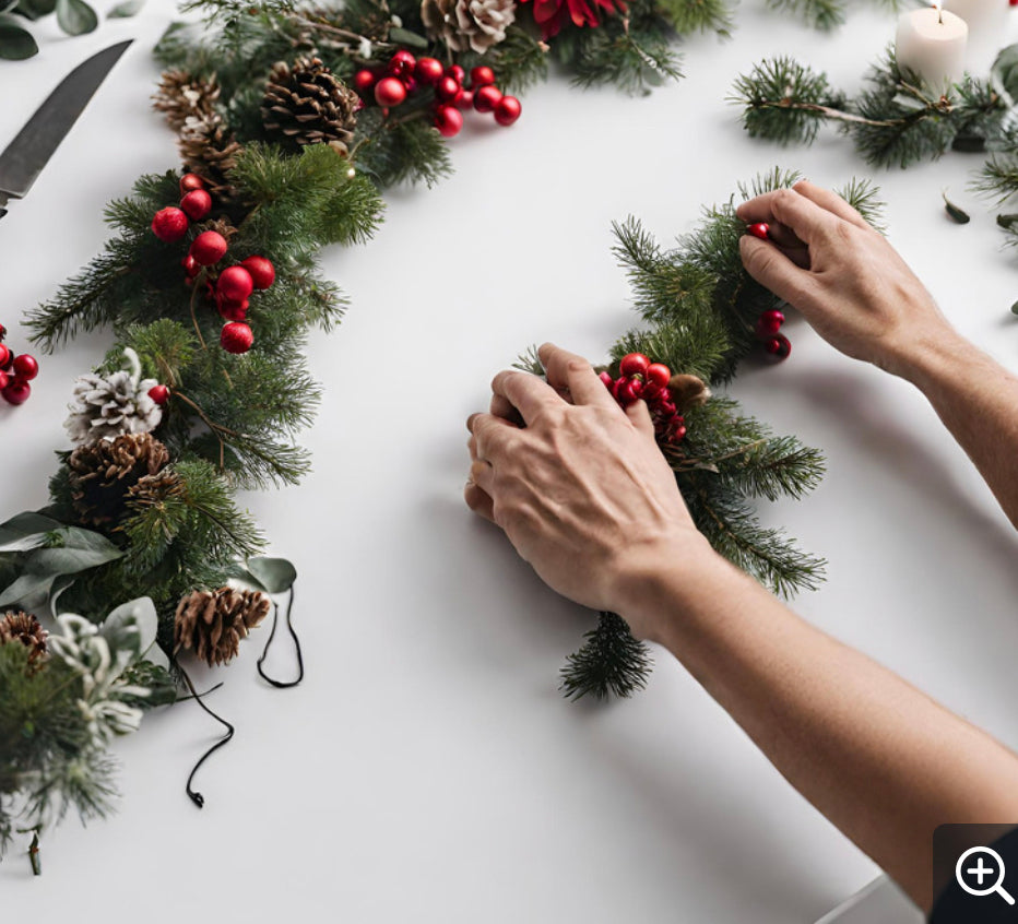 Christmas Fresh Garland making workshop (Sun 17th Dec)