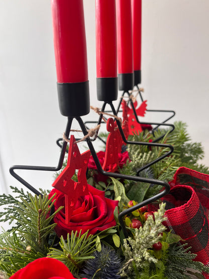 Luxurious Christmas Candle Arrangement