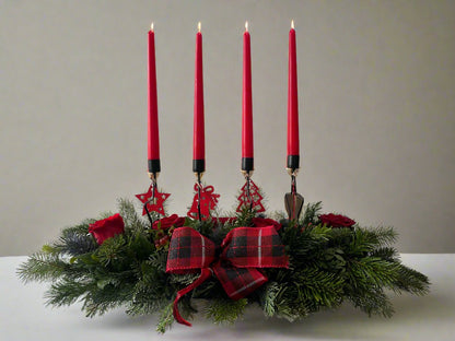 Luxurious Christmas Candle Arrangement